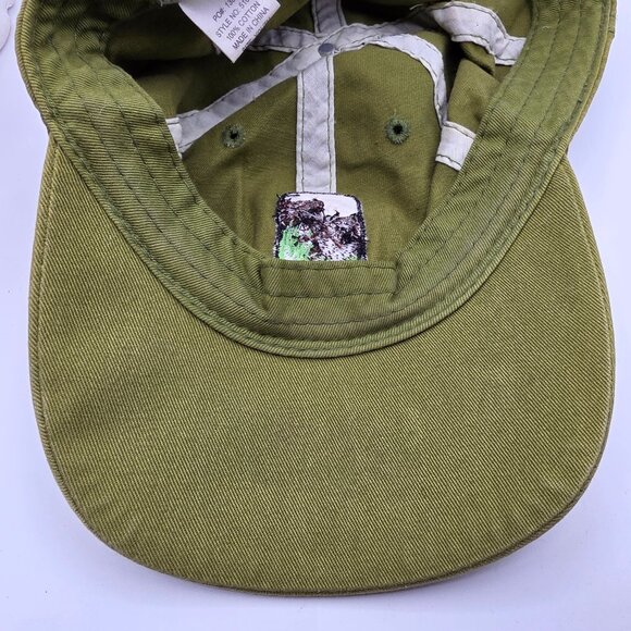 Ouray Yosemite Adults Adjustable Olive Green Cotton Embroidered Cap Casual - Picture 8 of 9